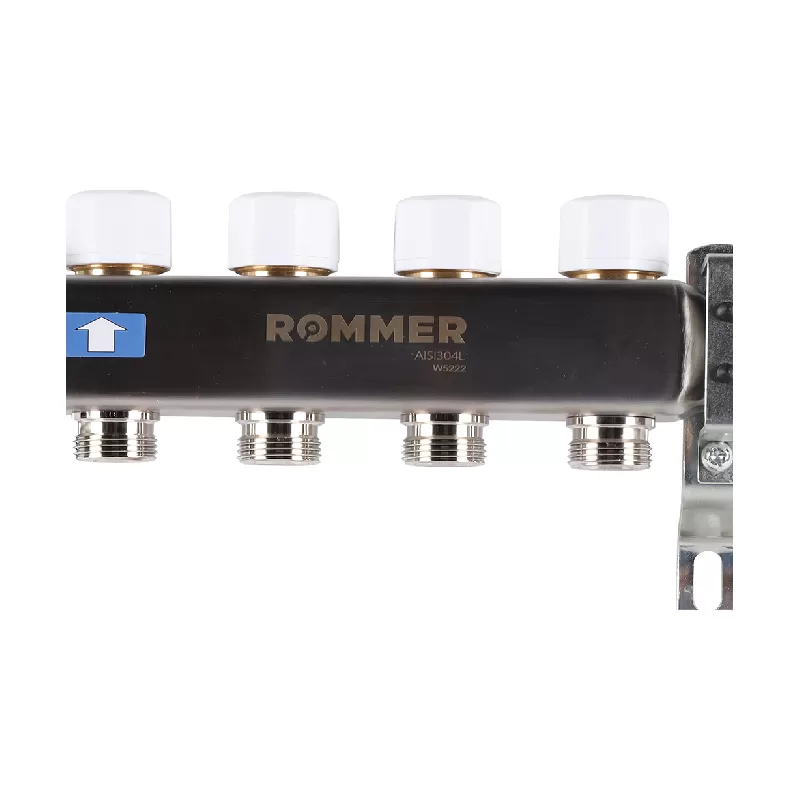 Изображение Коллектор из нержавеющей стали с расходомерами Rommer 4 выхода
