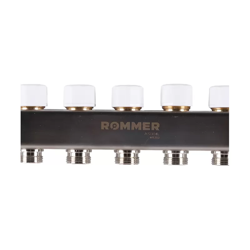 Изображение Коллектор из нержавеющей стали с расходомерами Rommer 11 выходов