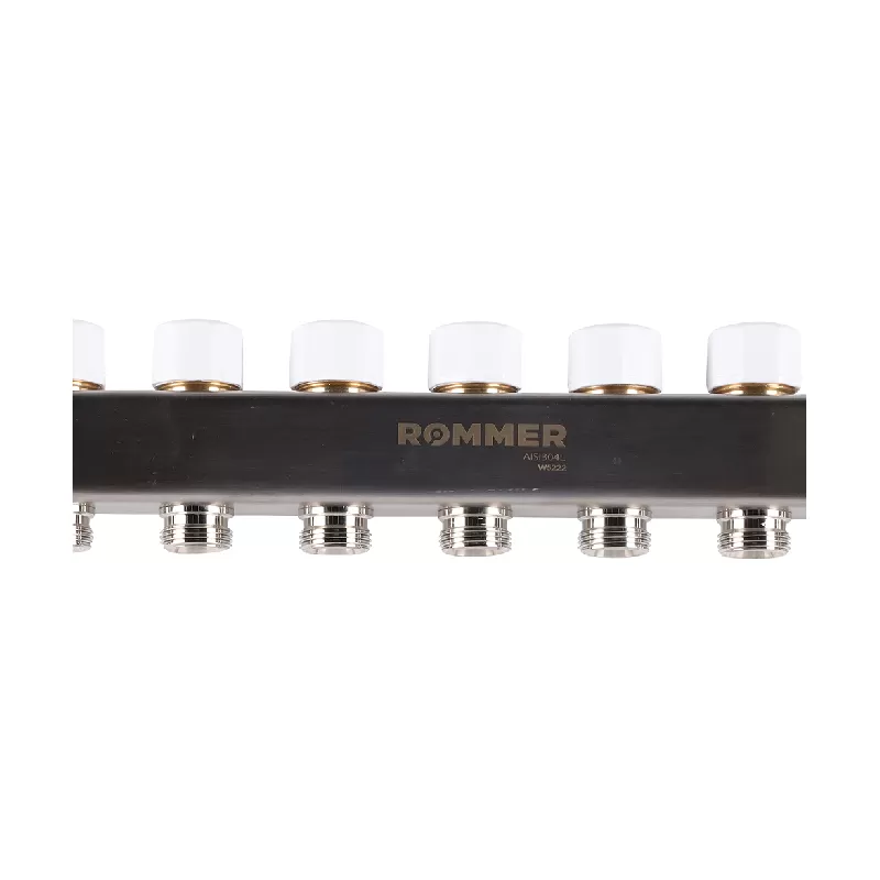 Изображение Коллектор из нержавеющей стали с расходомерами Rommer 9 выходов