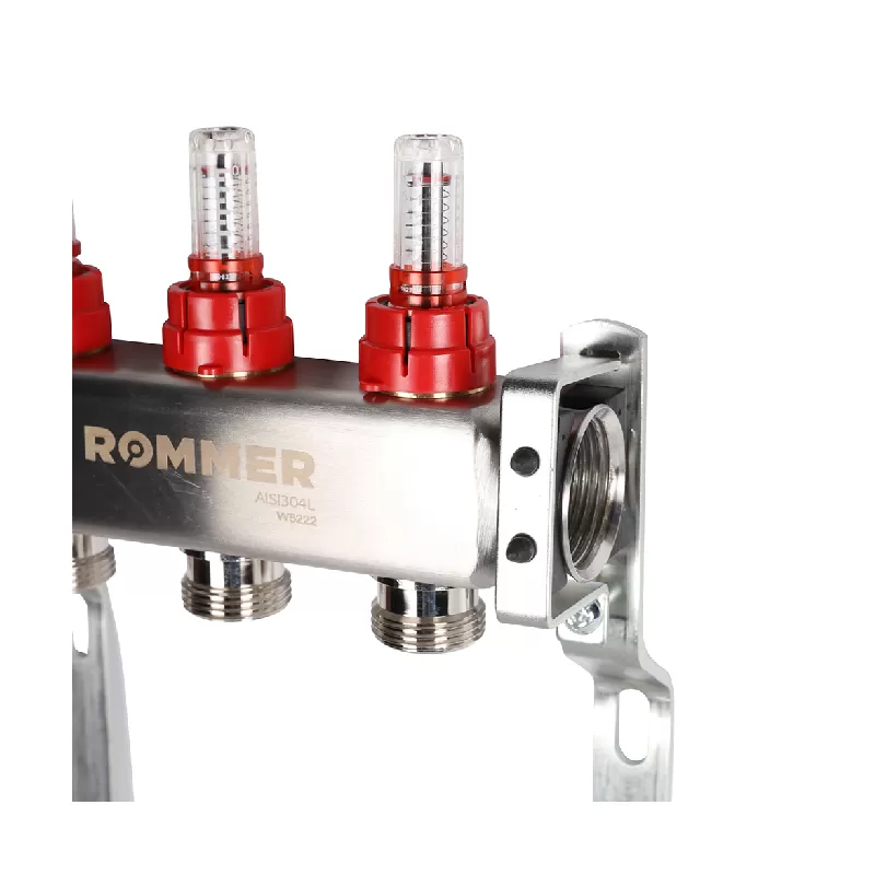 Изображение Коллектор из нержавеющей стали с расходомерами Rommer 3 выхода