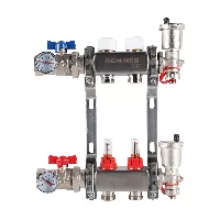 Изображение Коллектор из нержавеющей стали в сборе с расходомерами Rommer 2 выхода