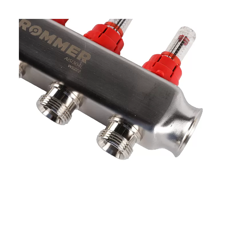 Изображение Коллектор из нержавеющей стали с расходомерами Rommer 4 выхода