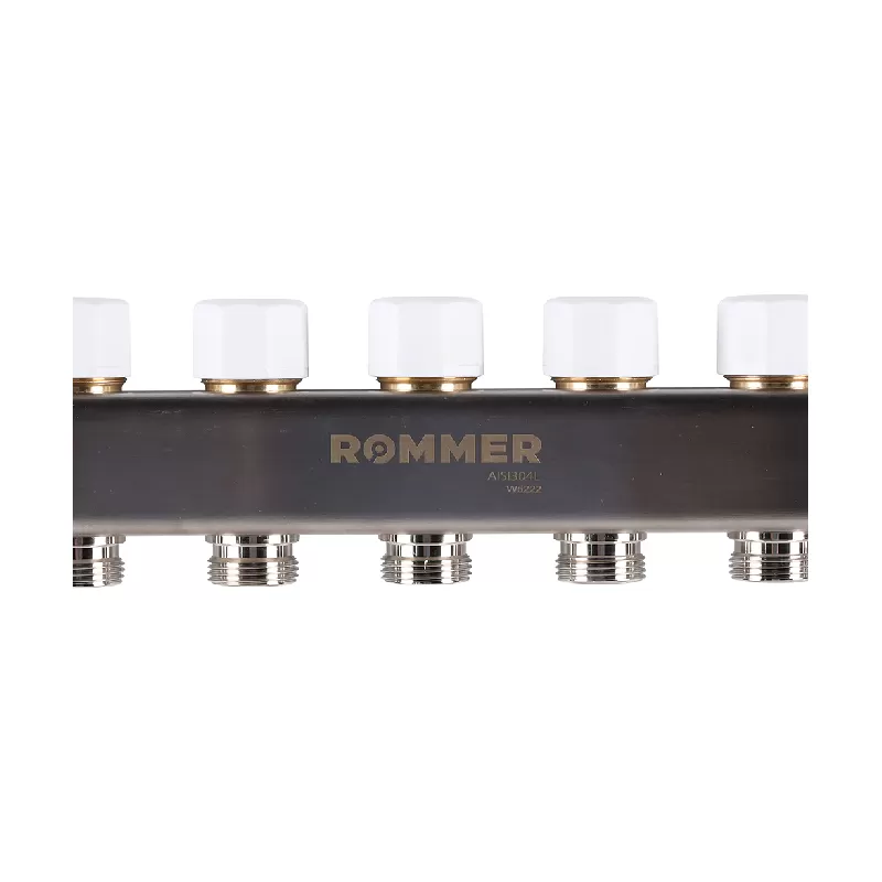Изображение Коллектор из нержавеющей стали с расходомерами Rommer 7 выходов