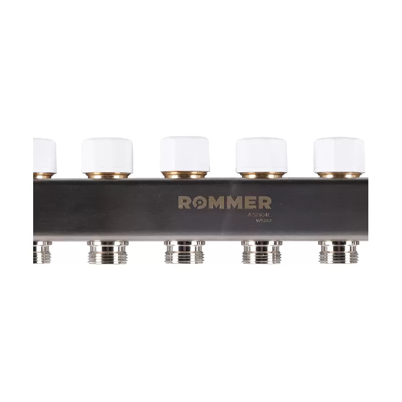 Изображение Коллектор из нержавеющей стали с расходомерами Rommer 10 выходов