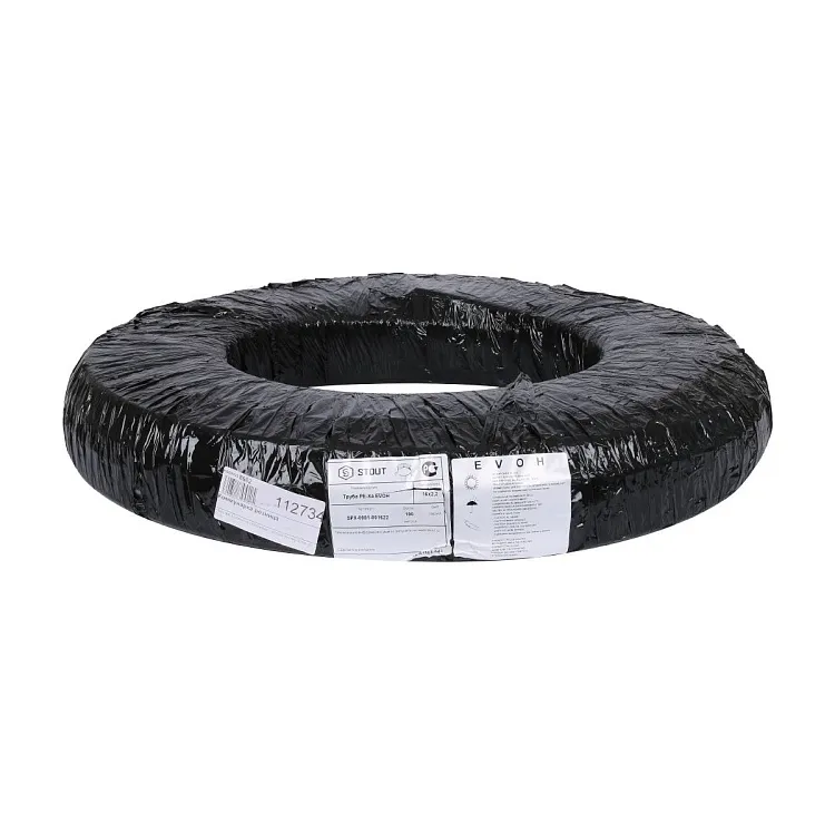 Изображение Труба из сшитого полиэтилена STOUT PEX 16 х 2,2 серая (бухта 100 метров)