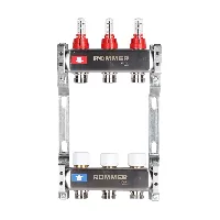 Изображение Коллектор из нержавеющей стали с расходомерами Rommer 3 выхода
