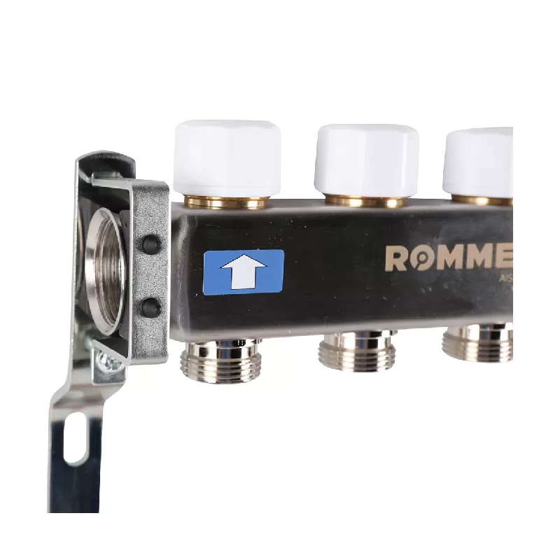 Изображение Коллектор из нержавеющей стали с расходомерами Rommer 4 выхода