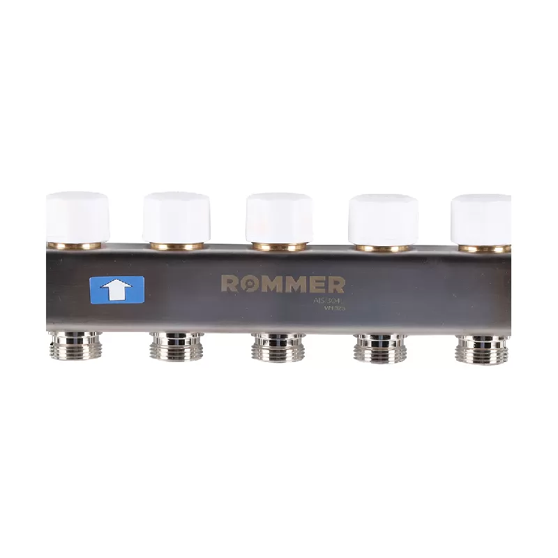 Изображение Коллектор из нержавеющей стали с расходомерами Rommer 5 выходов