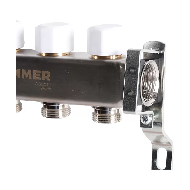 Изображение Коллектор из нержавеющей стали с расходомерами Rommer 4 выхода