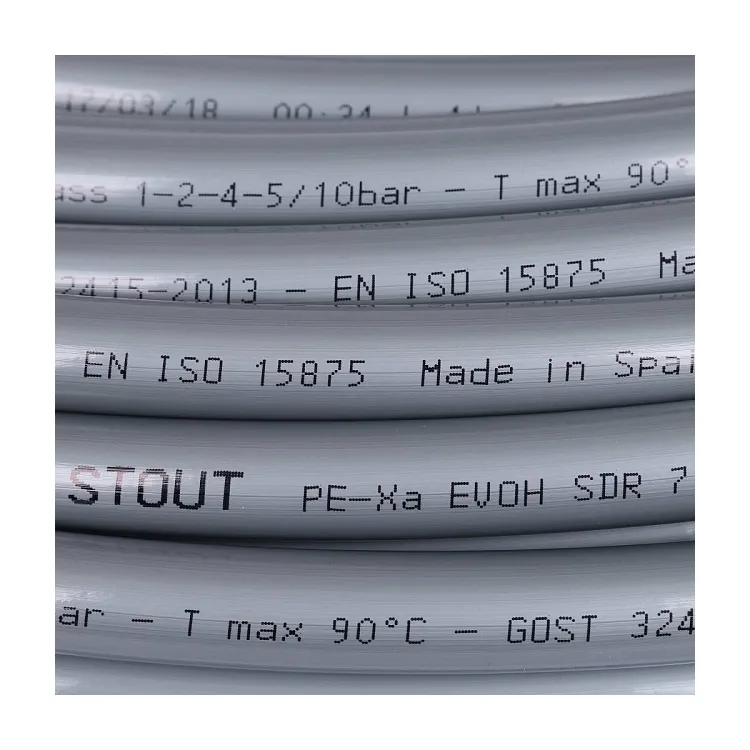 Изображение Труба из сшитого полиэтилена STOUT PEX 16 х 2,2 серая (бухта 100 метров)