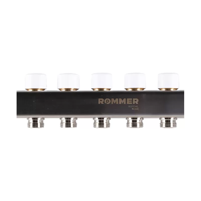 Изображение Коллектор из нержавеющей стали с расходомерами Rommer 8 выходов
